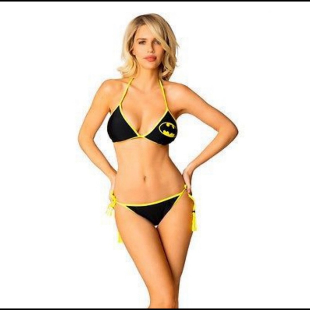 💋NWT BATMAN DC Comic Triangle Swim Bikini XL